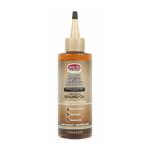 African Pride Black Castor Miracle Hair & Scalp Sealing Oil 177mL (6oz)