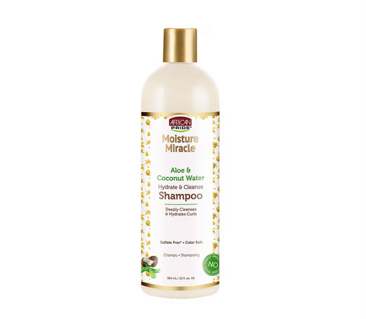 African Pride Moisture Miracle Shampoo Aloe & Coconut Water 354ml (12oz)