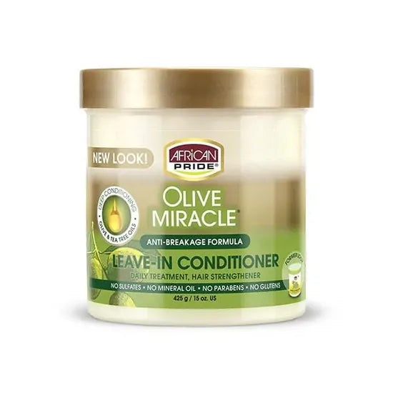 African Pride Olive Miracle Leave in Conditioner 425g(15oz)