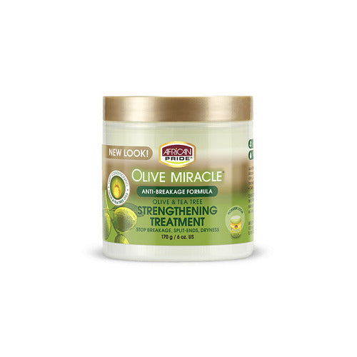 African Pride Olive Miracle Olive & Tea Tree Strengthening Treatment 170g (6oz)