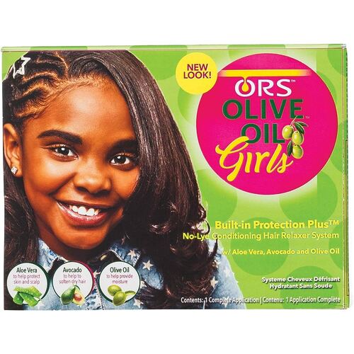 ORS Olive Oil Girls No-Lye Conditioning Hair Relaxer System 1 Application